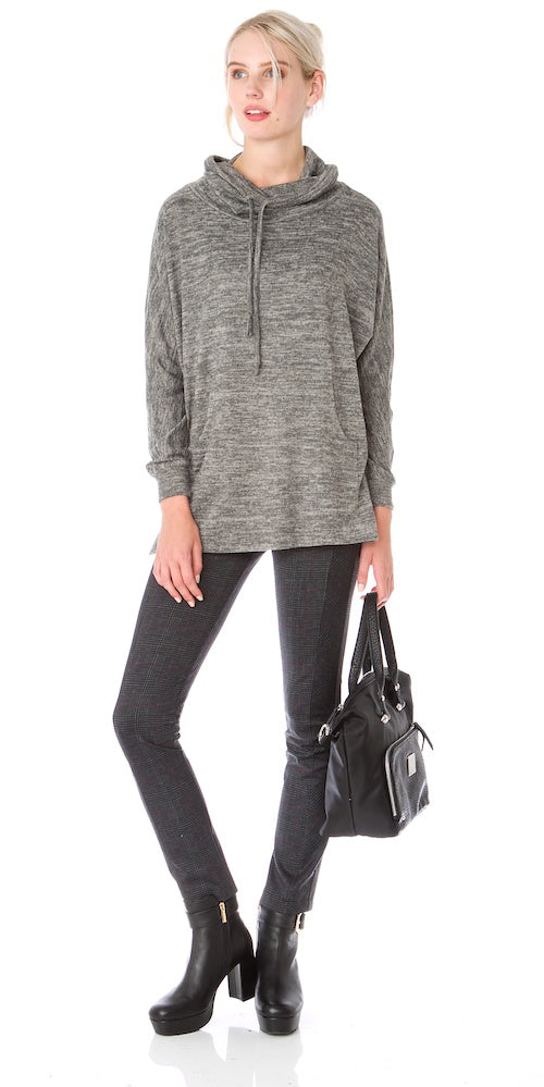 Barclay Pants, charcoal plaid