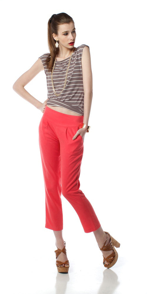 Hideaway Pants, coral