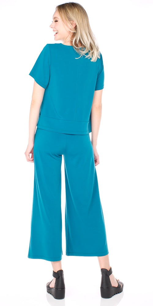 Morrison Cropped Trousers, teal
