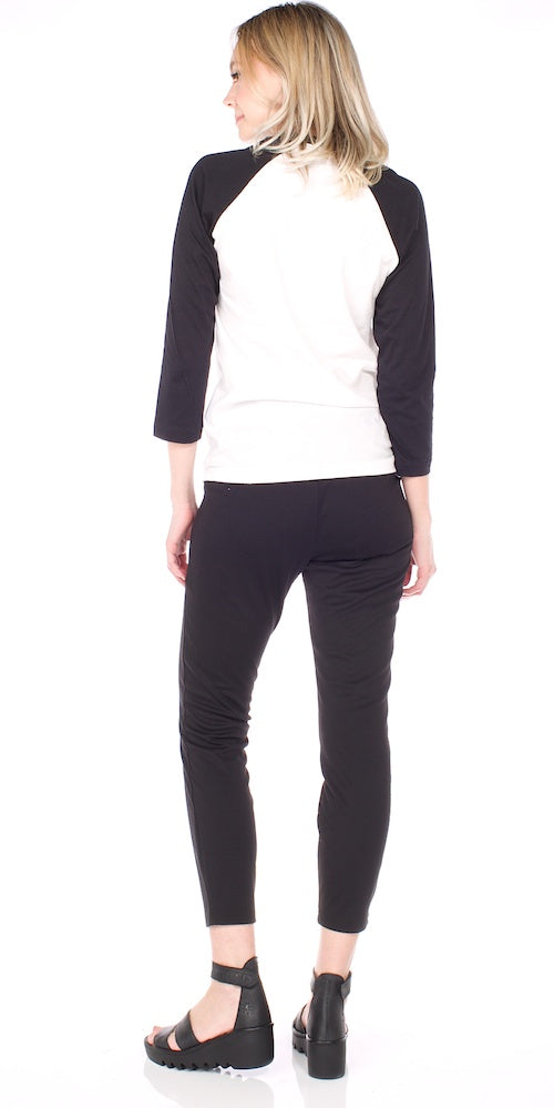 Bergstrom "Triple Love" Baseball Tee, white/black/multi