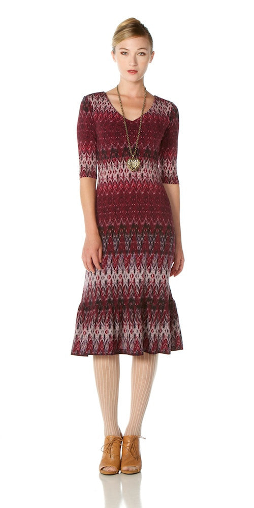 Idlewyld Dress, burgundy