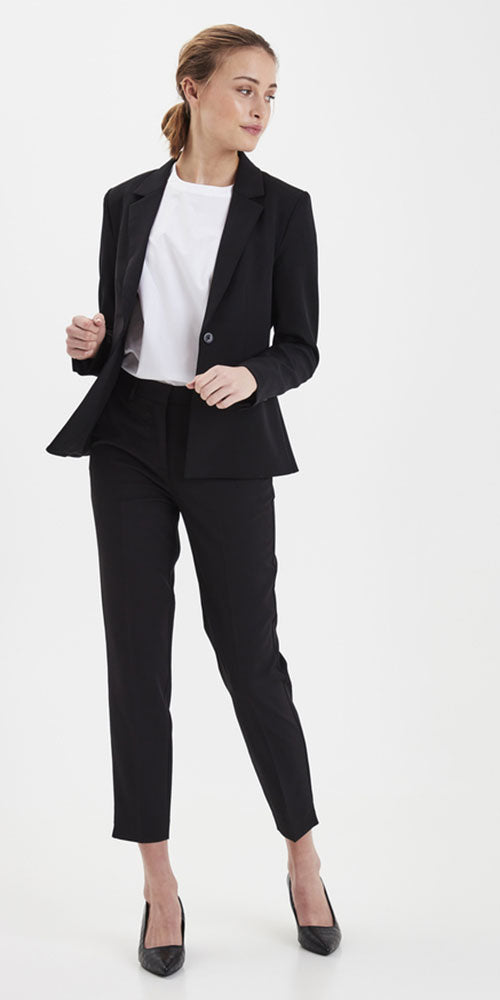 Ichi Tailored Blazer, black - Bergstrom Originals