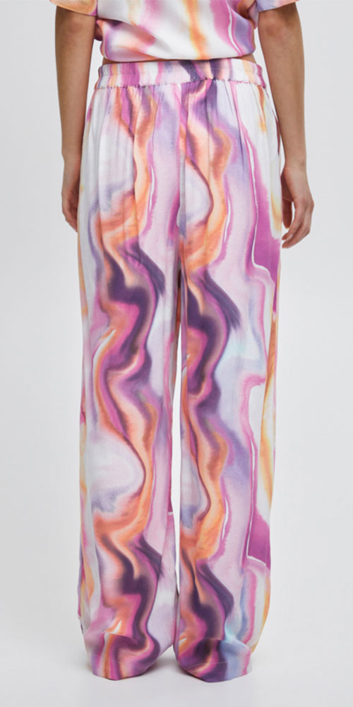 Ichi Wave Print Pants