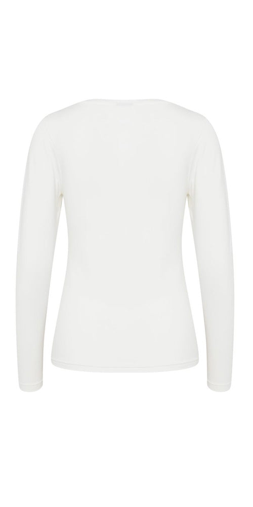 B.Young Fitted Long Sleeved Top, off-white