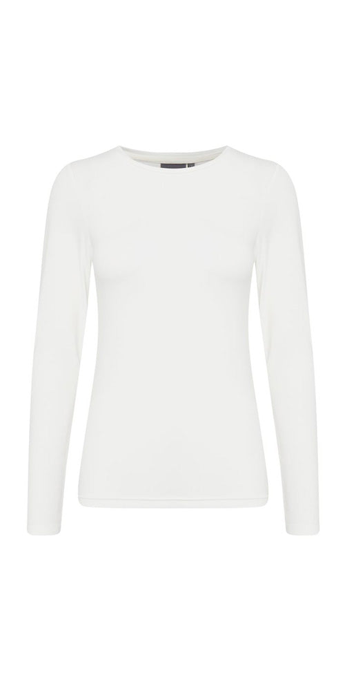 B.Young Fitted Long Sleeved Top, off-white