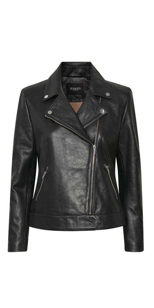 Soaked in Luxury Leather Moto Jacket