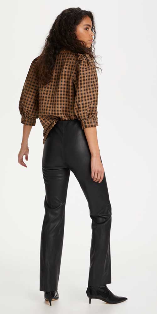 bell bottoms pant - Leather Pant