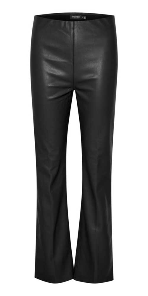 Soaked in Luxury Faux Leather Pants, black