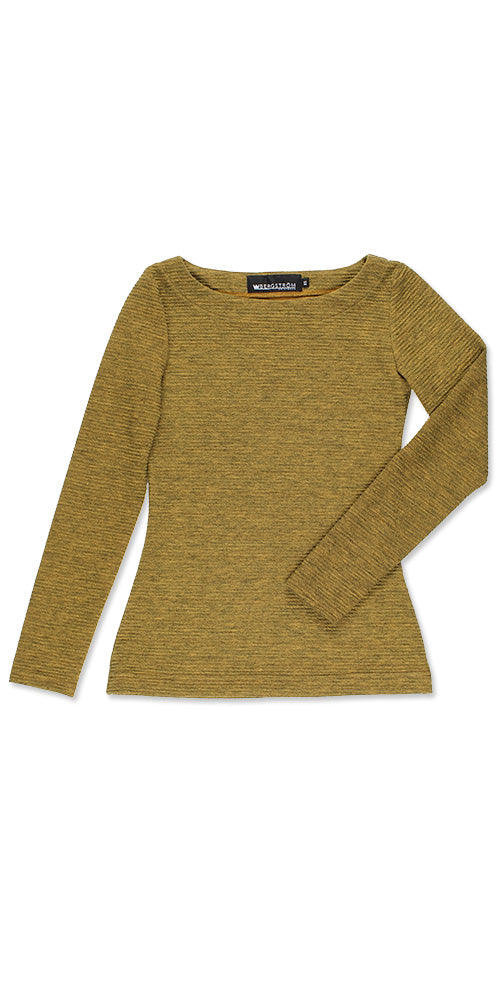 Urbanite Boatneck Sweater, mustard