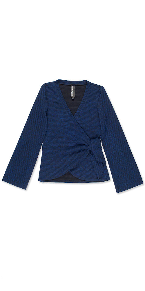 Sussex Wrap Sweater, deep royal