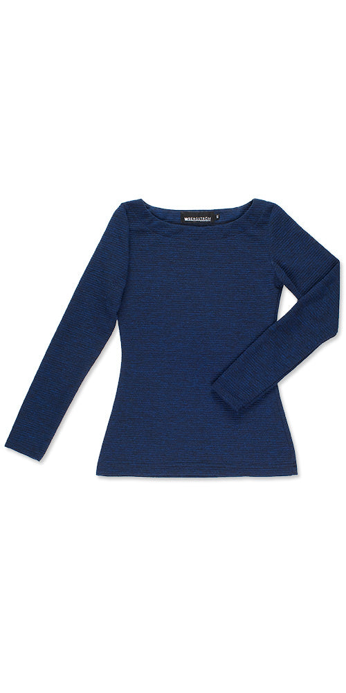 Urbanite Boatneck Sweater, deep royal blue