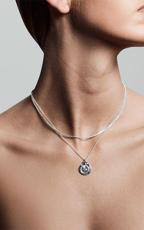 Pilgrim Nomad 2-in-1 Necklace, silver